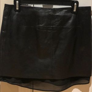 Leather Mini Skirt